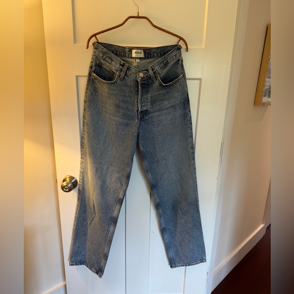 AGOLDE V-Waist Baggy jean in Cascade wash
